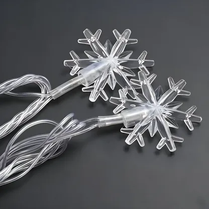 Decorative Snowflake Battery LED String Light Image - 12