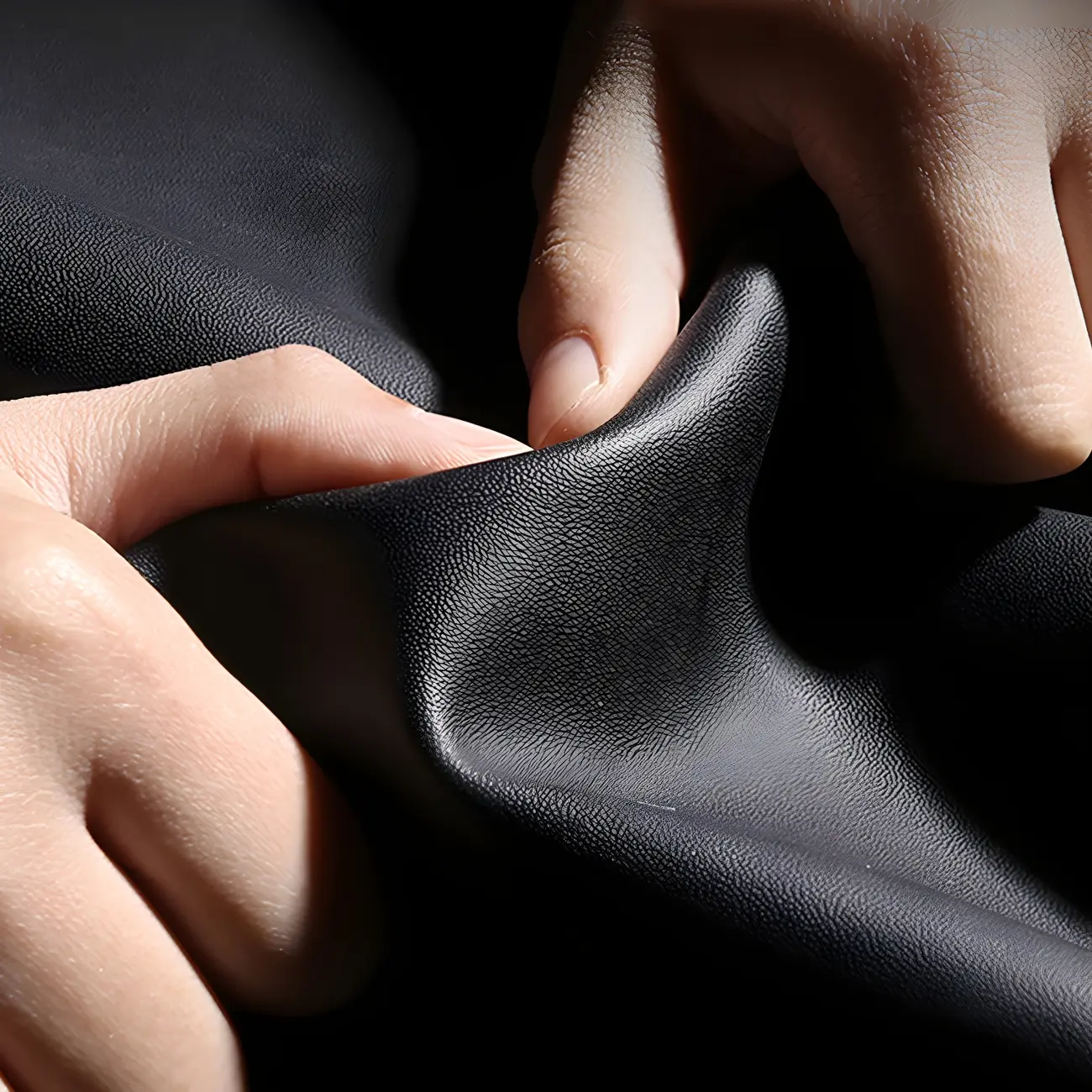 Glam Scandinavian Leather Armless Dining Chairs Metal Frame Image - 7 | homeyfad