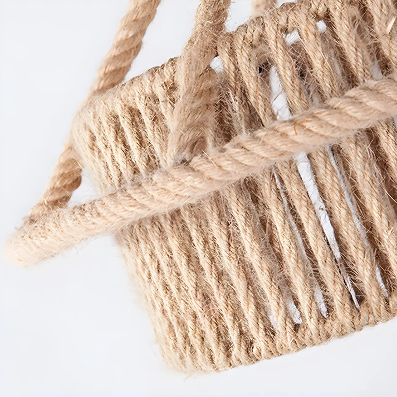 Industrial Rattan Black Metal Hemp Rope Pendant Light Image - 16 | homeyfad