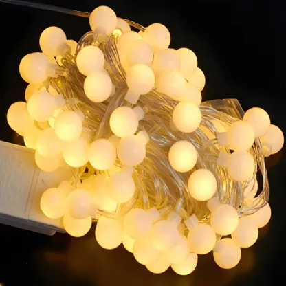 Colorful Globe LED Waterproof USB String Light Image - 5