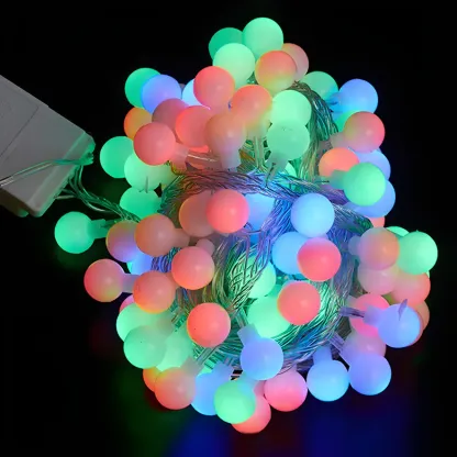Colorful Globe LED Waterproof USB String Light Image - 6