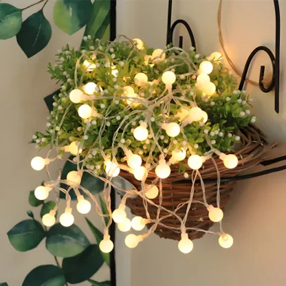 Colorful Globe LED Waterproof USB String Light Image - 7