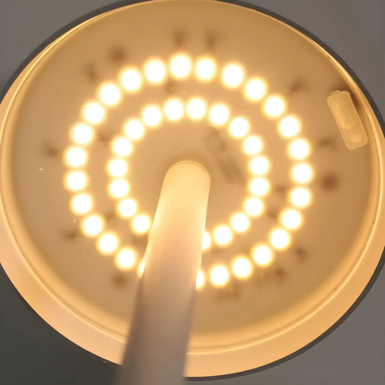 Minimalist LED Metal Drum Shade Gold Cordless Table Lamp Image - 8