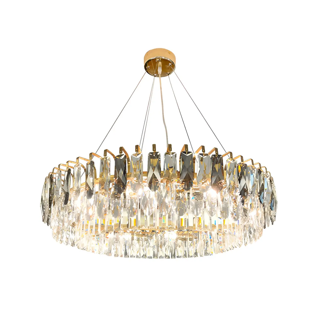Elegant Modern Oval Clear Crystal Chandelier Image - 5 | homeyfad