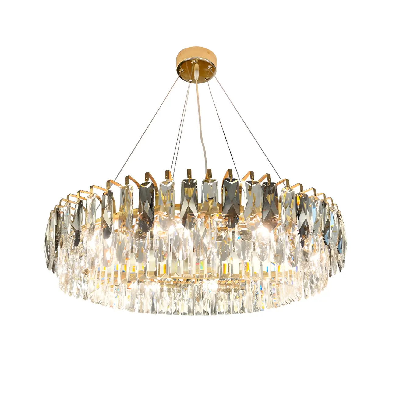 Elegant Modern Oval Clear Crystal Chandelier Image - 7 | homeyfad
