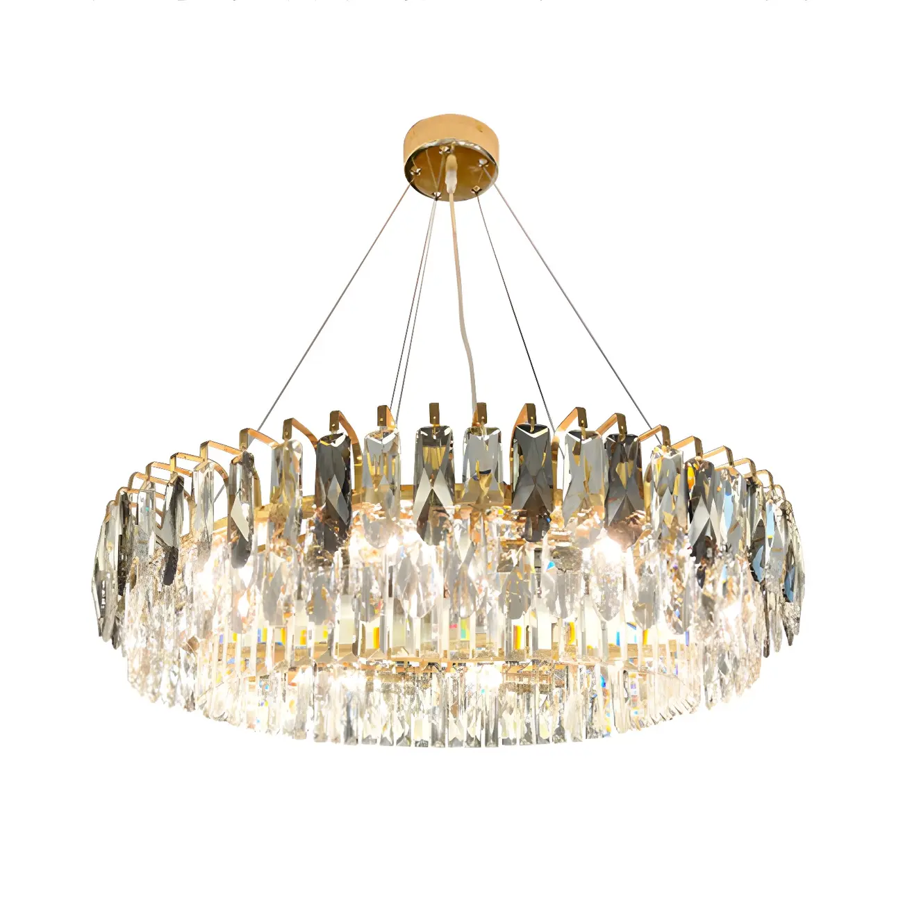 Elegant Modern Oval Clear Crystal Chandelier Image - 8 | homeyfad