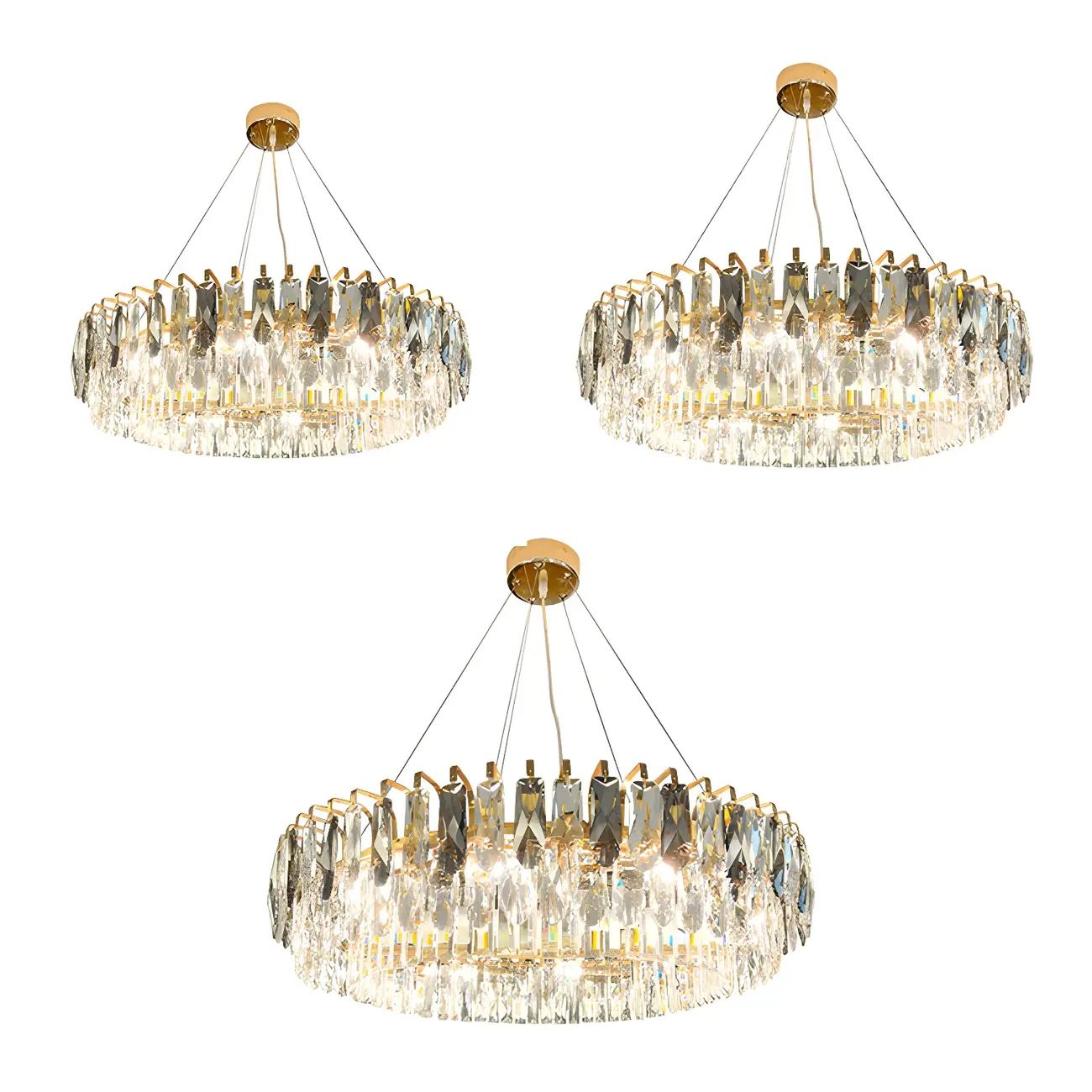 Elegant Modern Oval Clear Crystal Chandelier Image - 9 | homeyfad