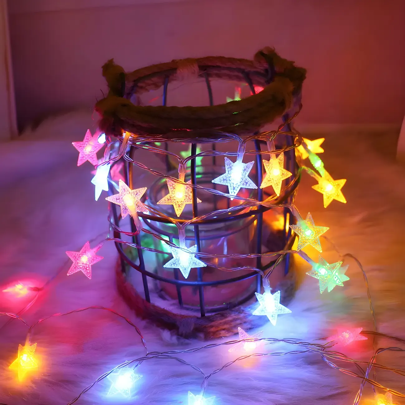 Starry Colorful LED Decorative String Light Image - 1