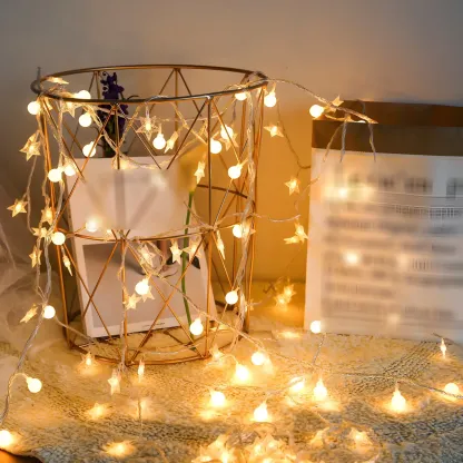 Starry Colorful LED Decorative String Light Image - 3
