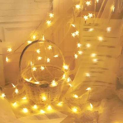 Starry Colorful LED Decorative String Light Image - 9