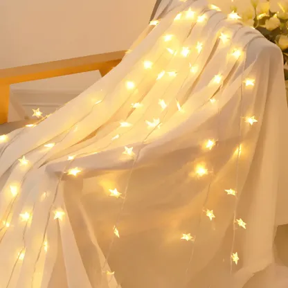 Starry Colorful LED Decorative String Light Image - 10