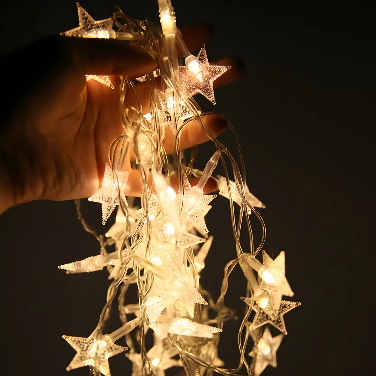 Star and Globe LED Warm Light String Light Image - 4
