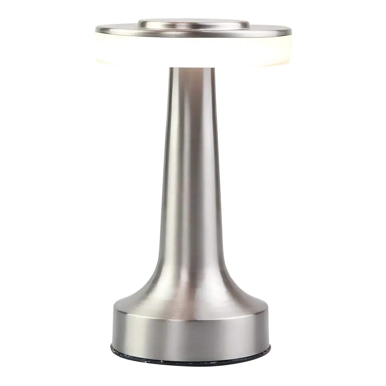  Modern Simple Touching Gold Metal LED Drum Shade Table Lamp | HomeyFad