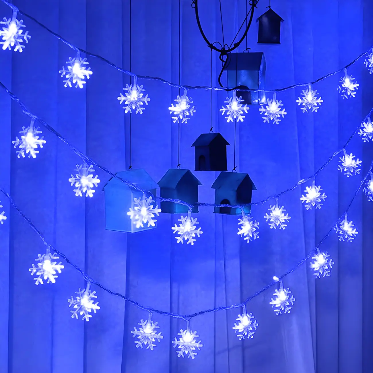 Snowflake Color-Changing LED Colorful String Light Image - 4 | homeyfad