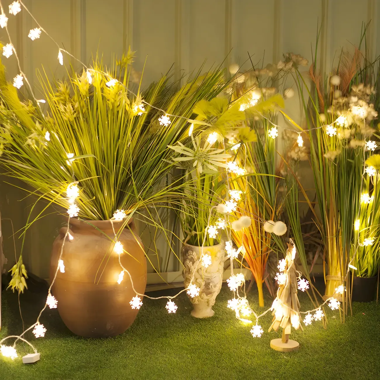 Snowflake Color-Changing LED Colorful String Light Image - 6