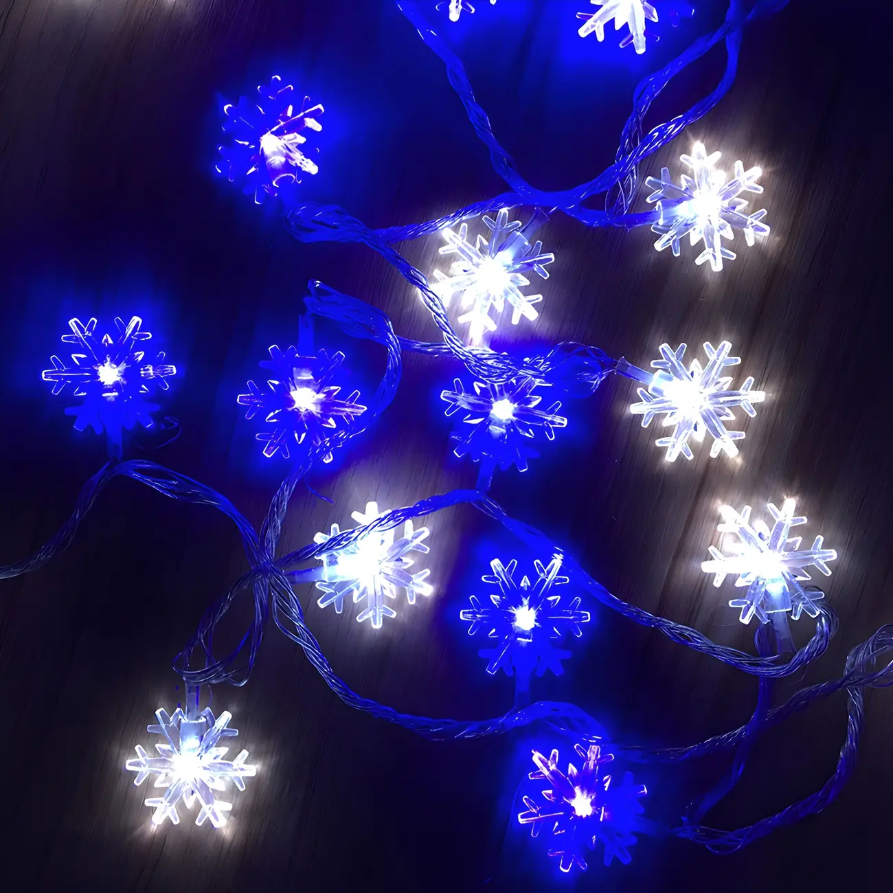 Snowflake Color-Changing LED Colorful String Light Image - 10 | homeyfad