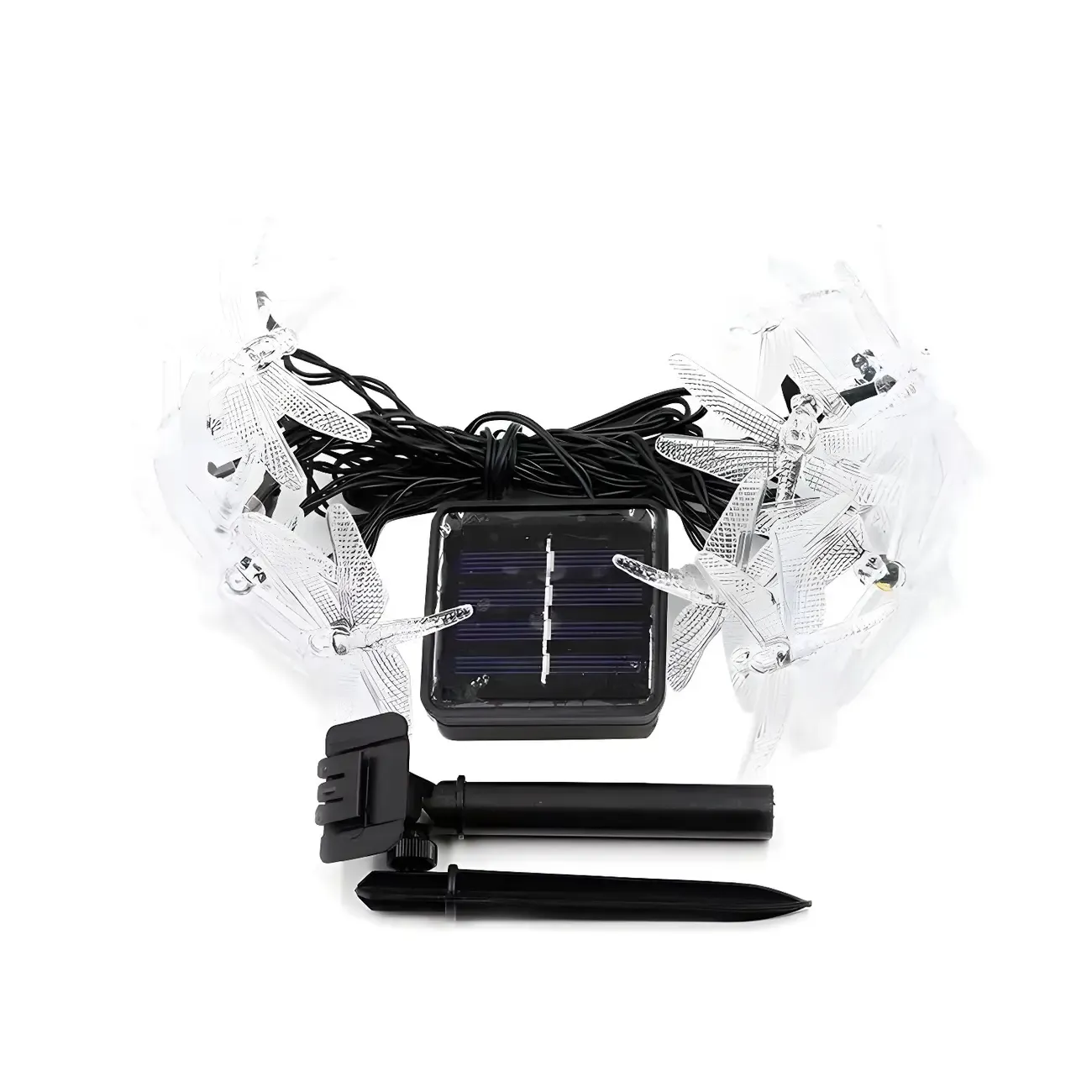 Dragonfly Solar Waterproof LED String Light Image - 12