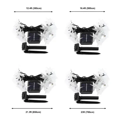 Dragonfly Solar Waterproof LED String Light #size
