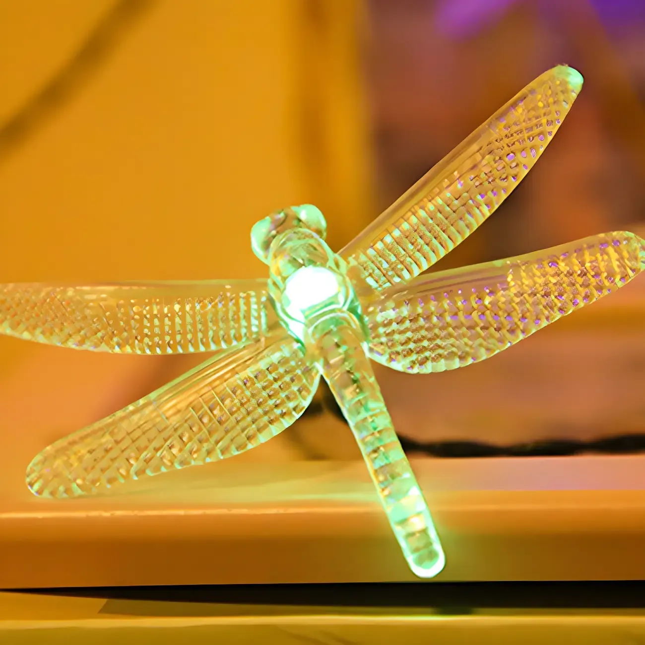 Dragonfly Solar Waterproof LED String Light Image - 5