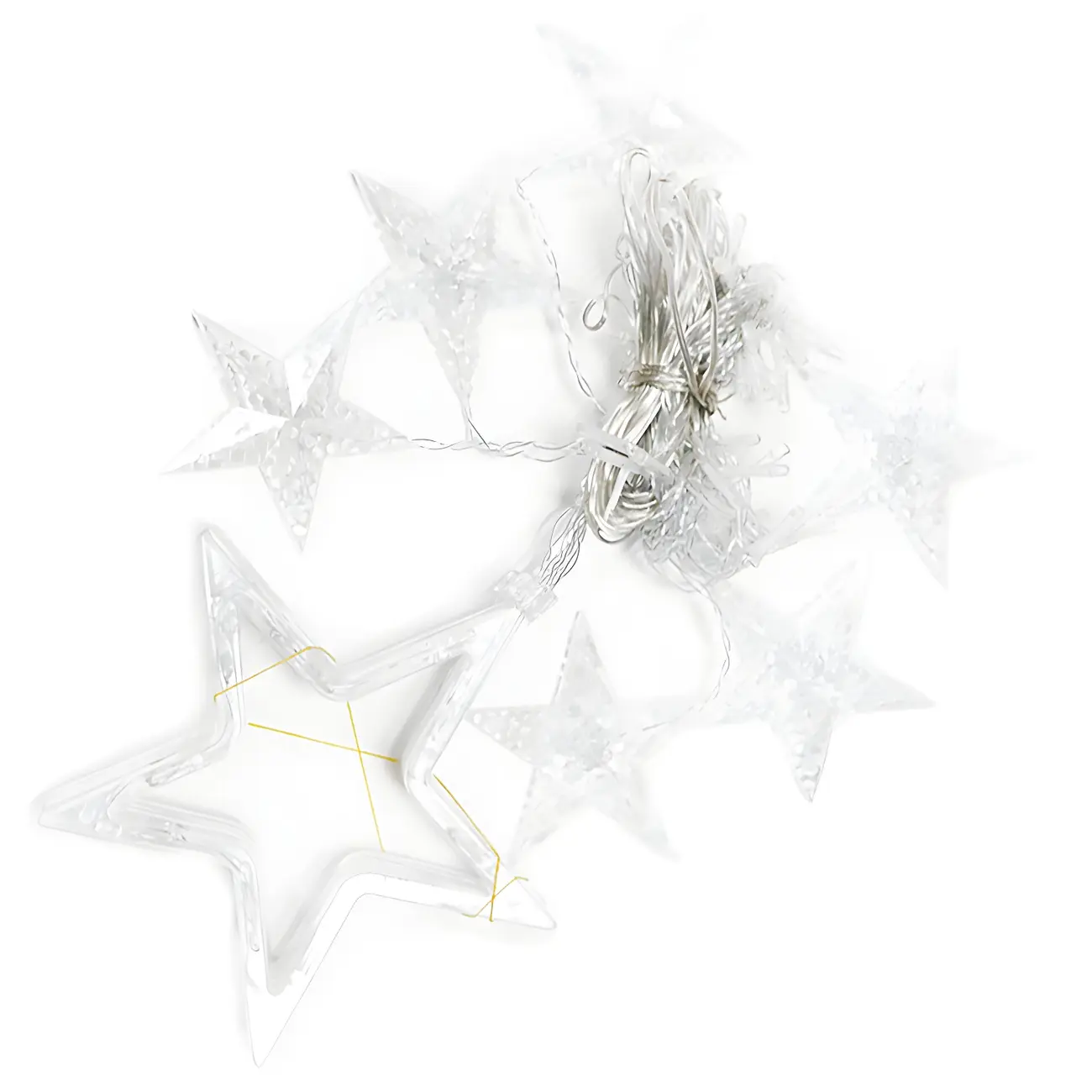 8.2ft Colorful Plastic Star Curtain String Light Image - 13 | homeyfad