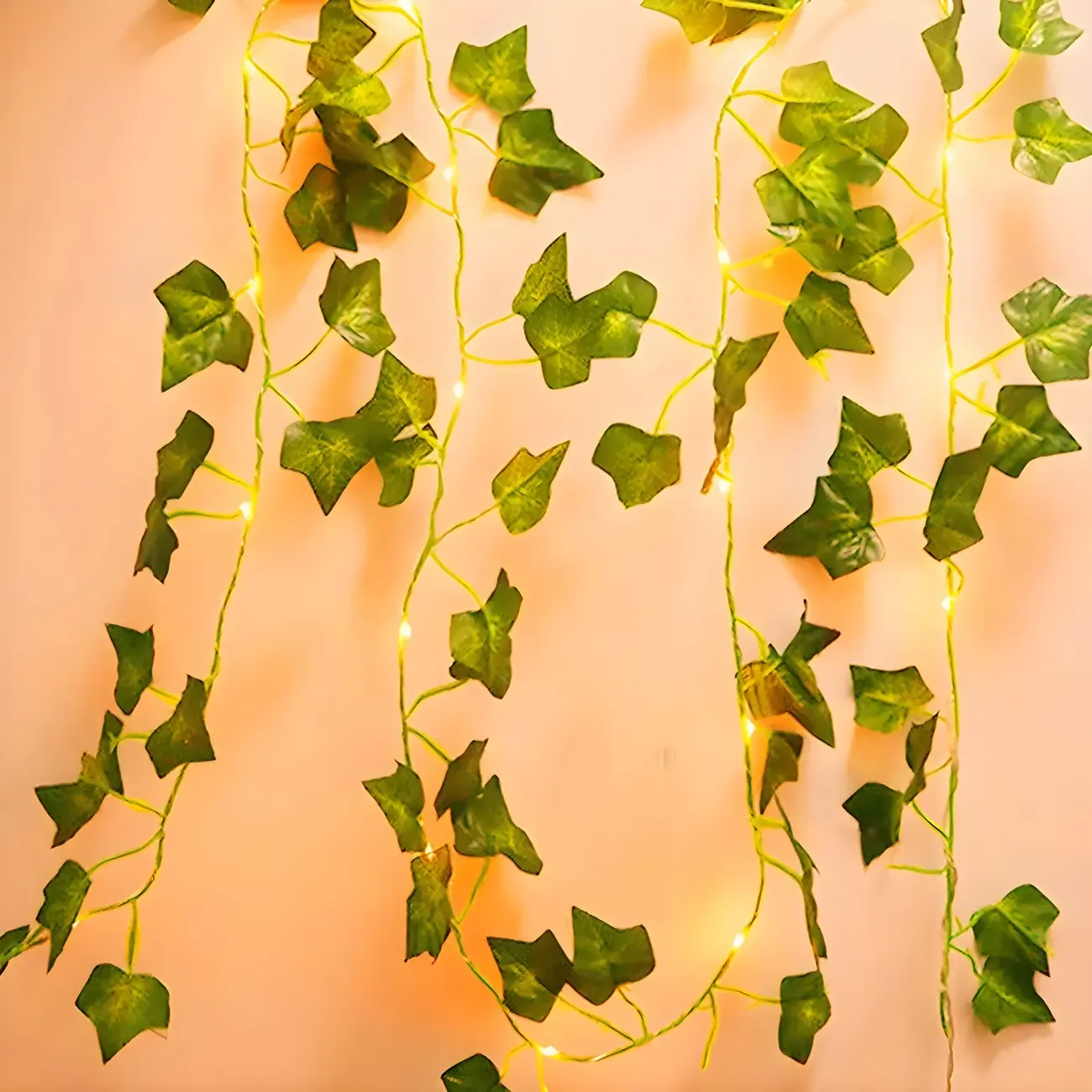 Natural Leaf Vine Flexible LED String Light Image - 1