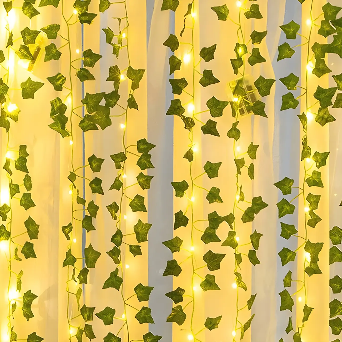 Natural Leaf Vine Flexible LED String Light Image - 2 | homeyfad