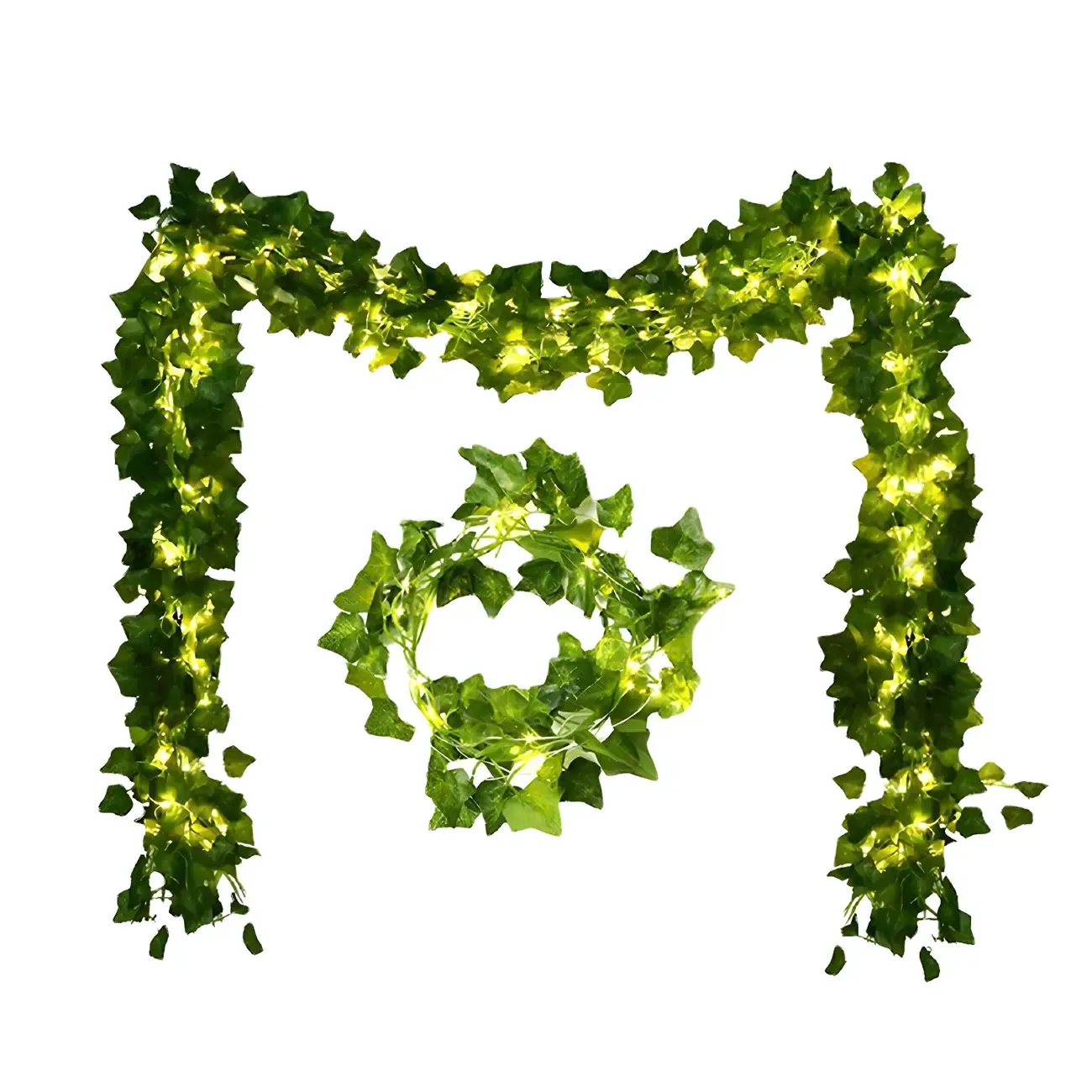 Natural Leaf Vine Flexible LED String Light Image - 4
