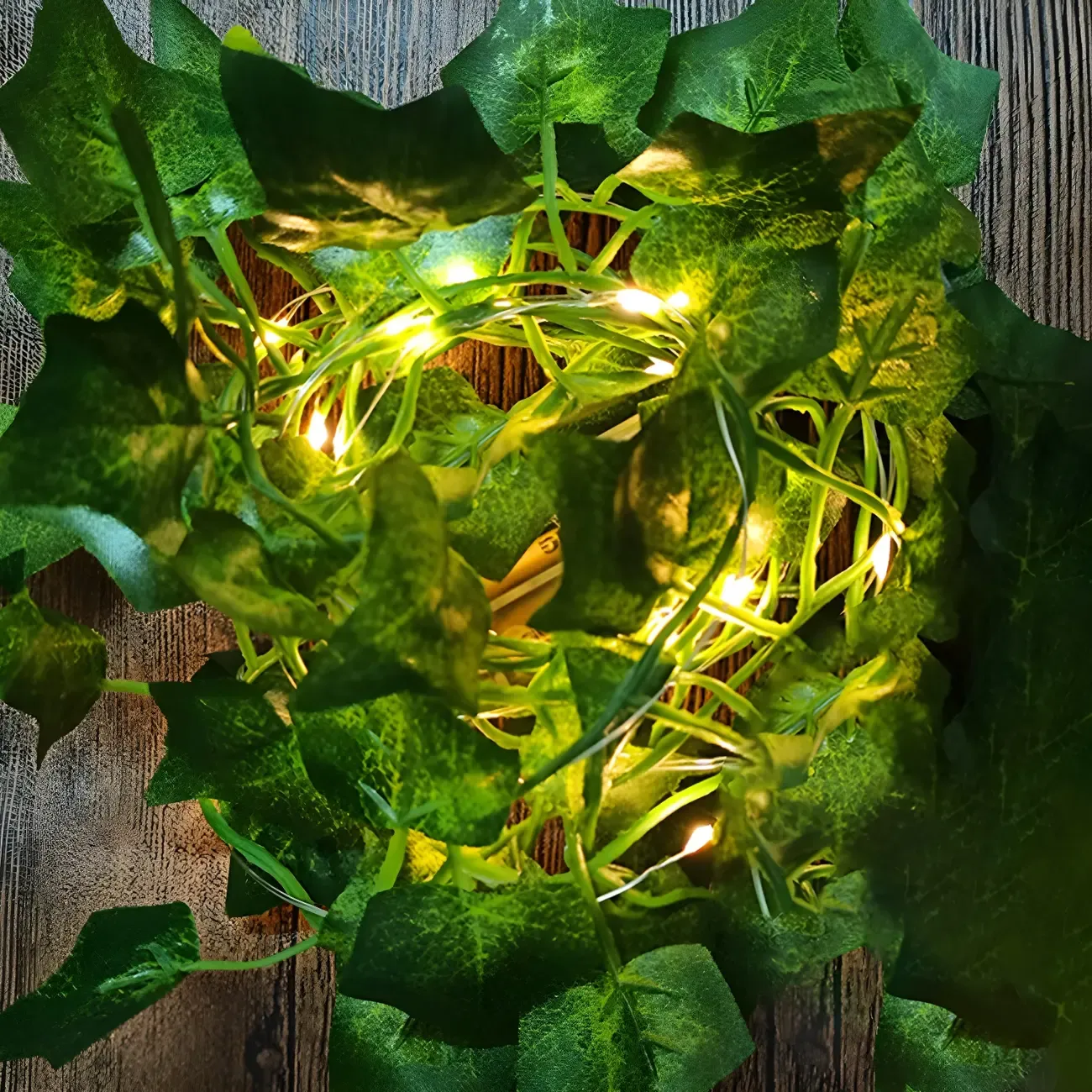 Natural Leaf Vine Flexible LED String Light Image - 3