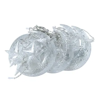 Star Moon Hanging Decorative LED String Light Image - 10