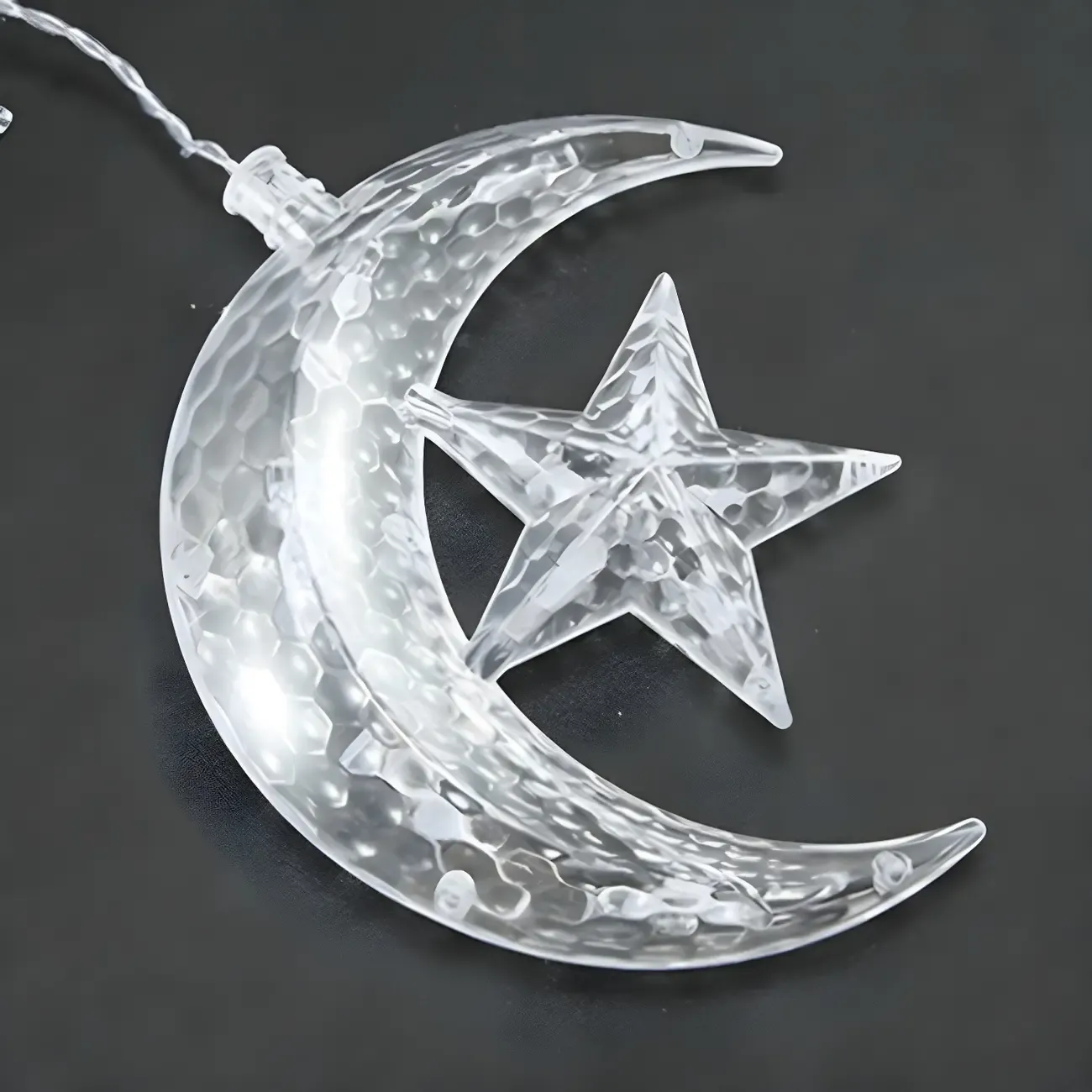 Star Moon Hanging Decorative LED String Light Image - 8