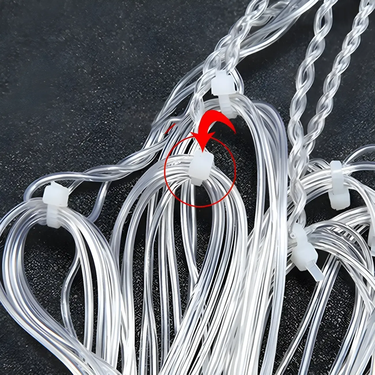 Star Moon Hanging Decorative LED String Light Image - 9