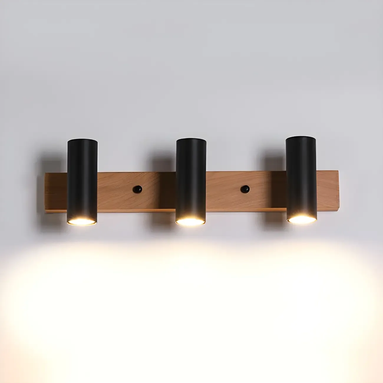 Cylinder White 4-Light Bathroom Vanity Lights in Hardwired | HomeyFad
