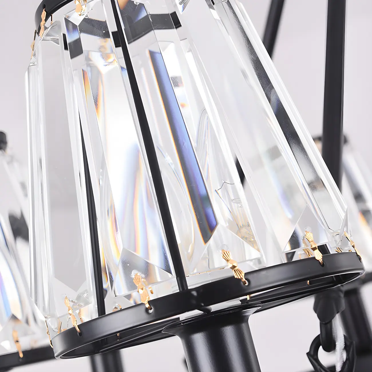 Vintage Metal Chandelier with Glass Shades for Living Room Image - 20 | homeyfad