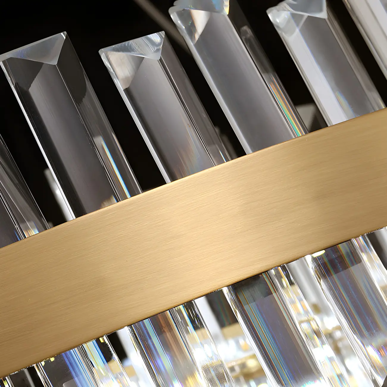 Adjustable Gold Crystal Chandelier for Living Room Image - 11 | homeyfad