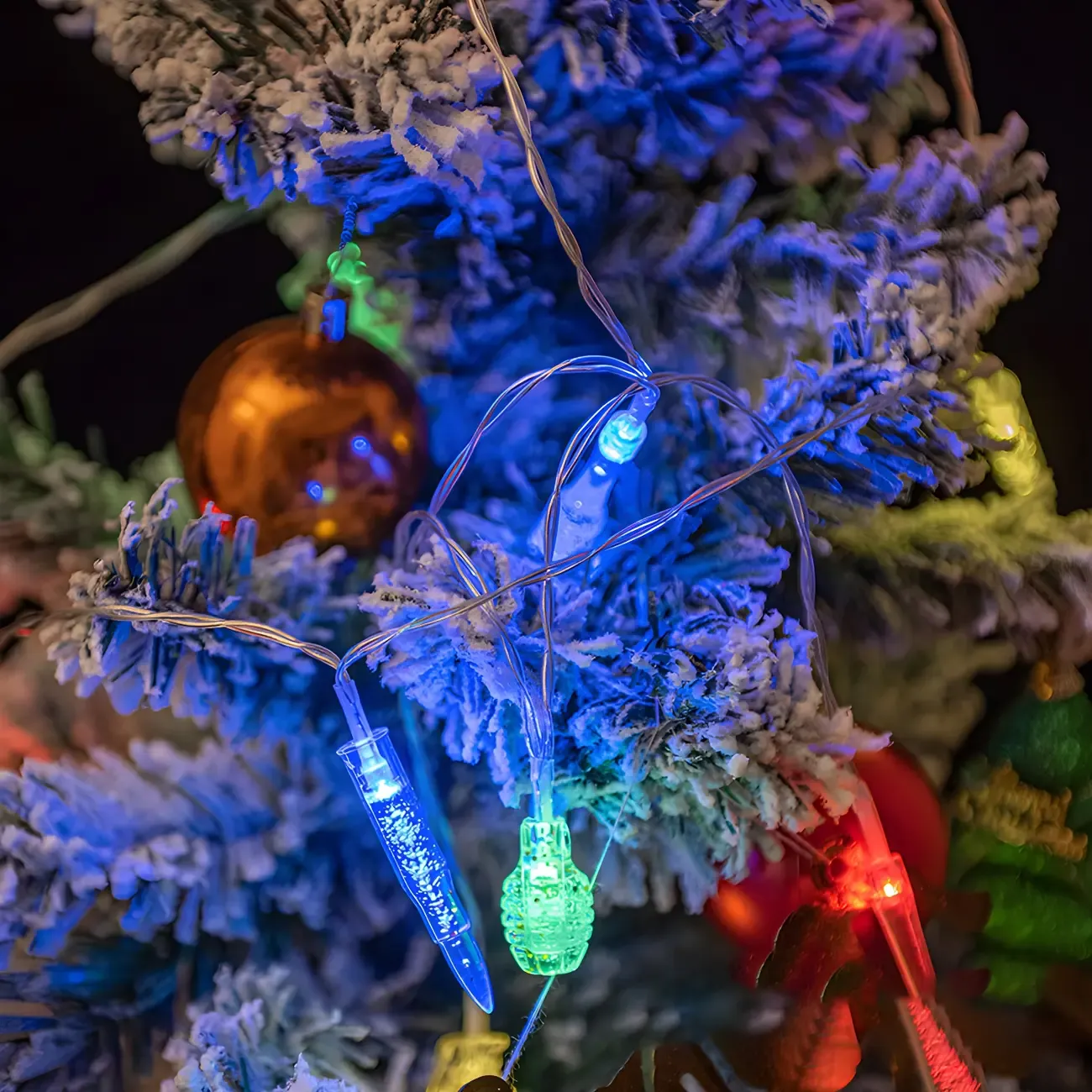 Grenade and Bullet Shape Colorful LED String Light Image - 12