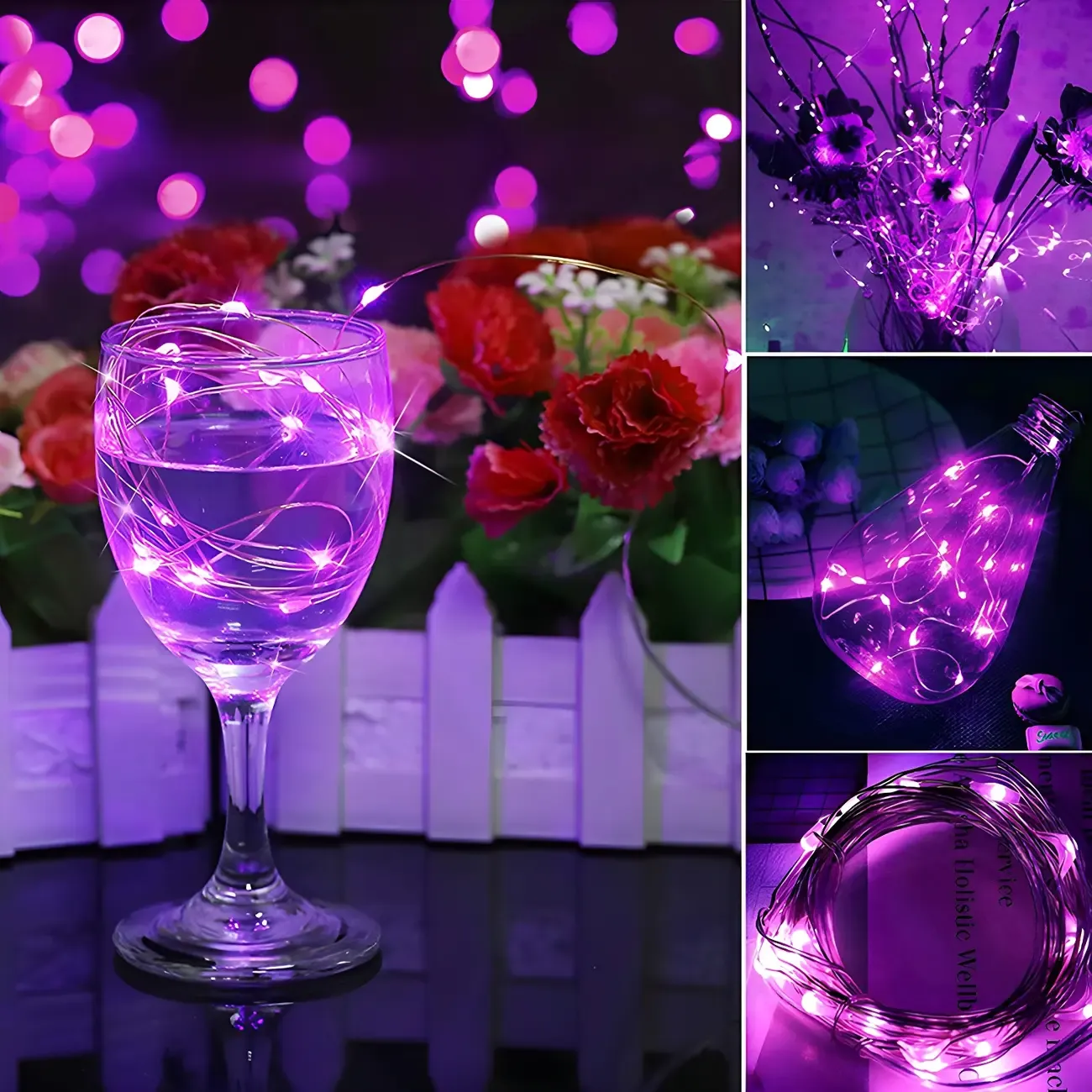 Modern Multi-color Dimmable USB String Light Image - 3