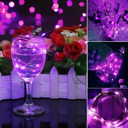 Modern Multi-color Dimmable USB String Light Image - 3