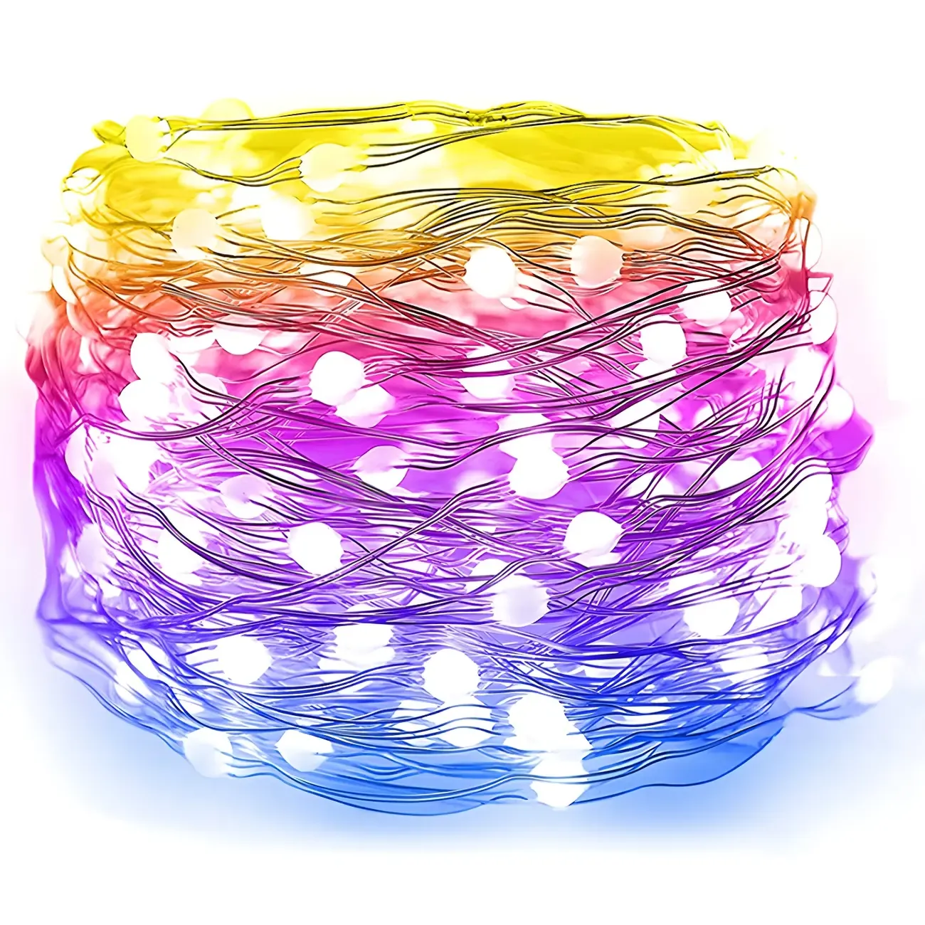 Modern Multi-color Dimmable USB String Light Image - 6
