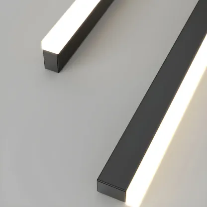Minimalist LED Linear Pendant Light for Kitchen Image - 7