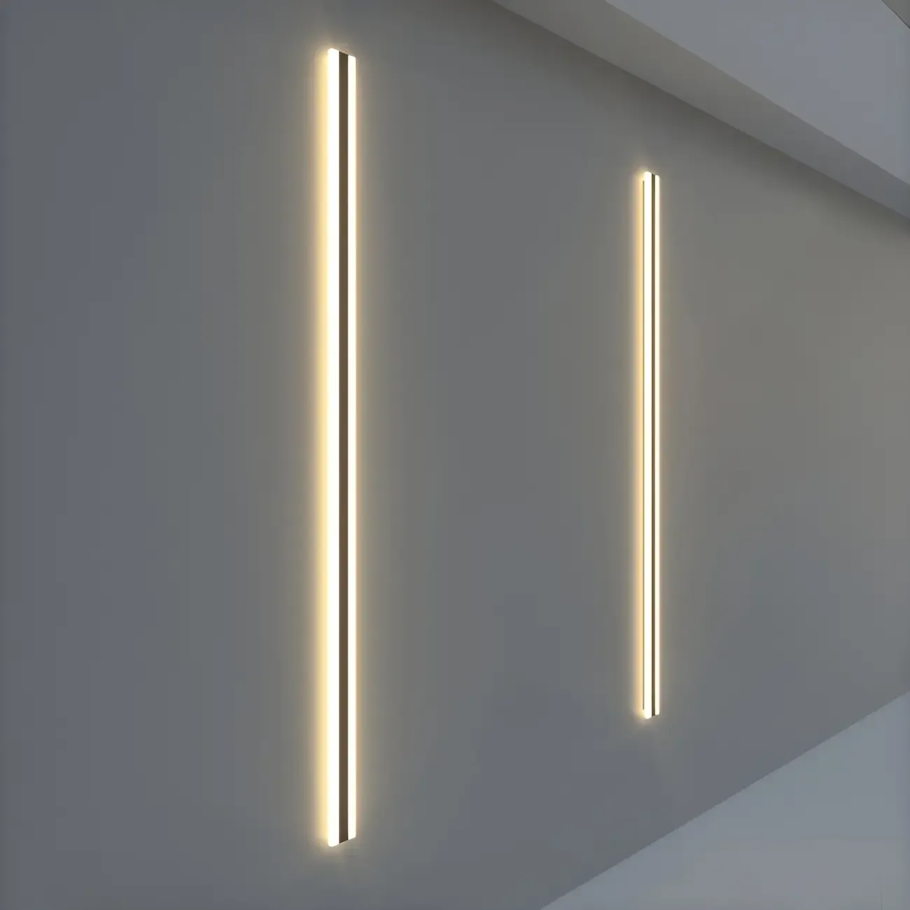 Modern Metal Black Linear LED Wall Light for Outdoor Image - 3