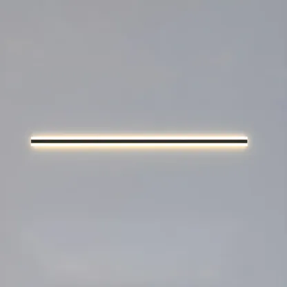 Modern Metal Black Linear LED Wall Light for Outdoor Image - 7