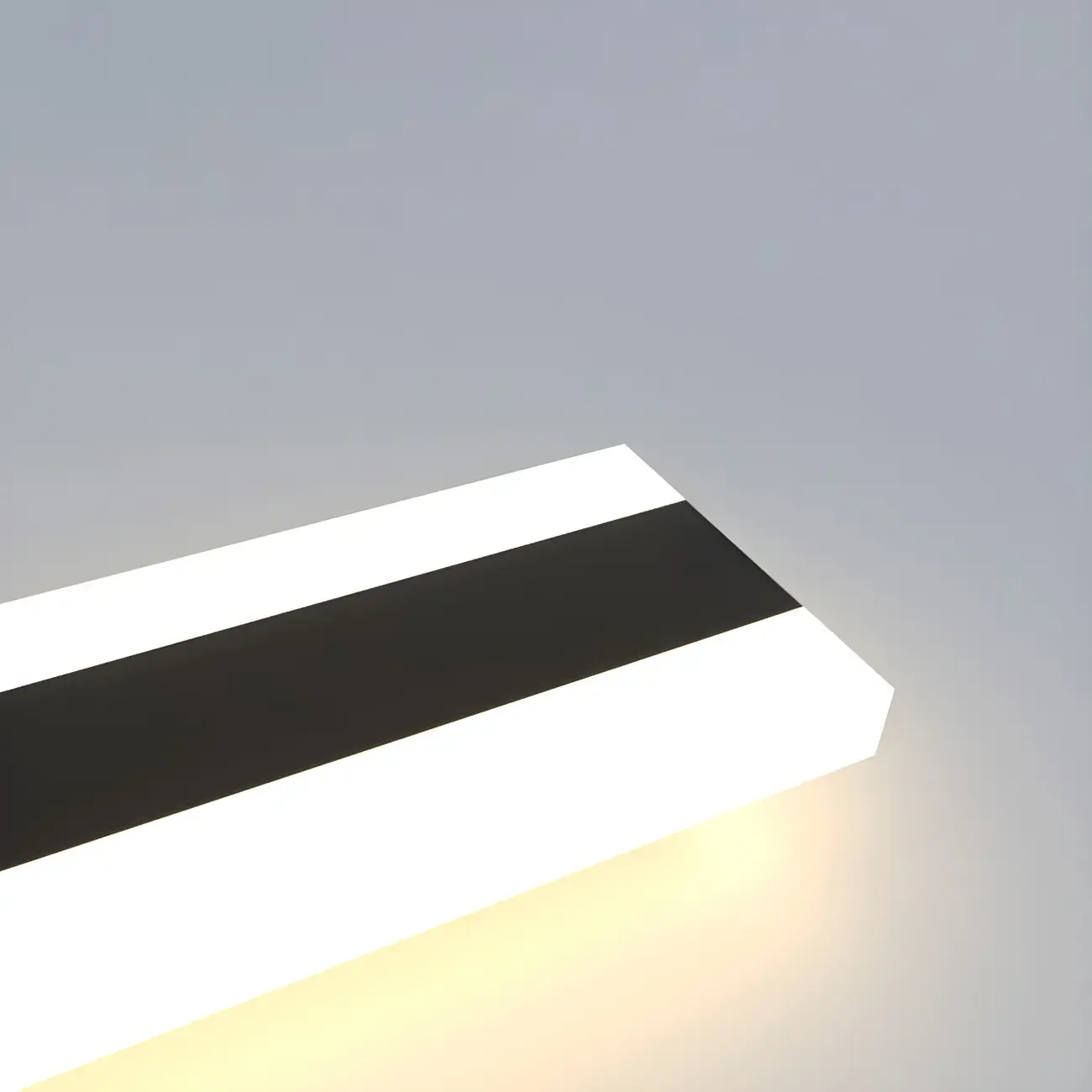 Modern Metal Black Linear LED Wall Light for Outdoor Image - 10