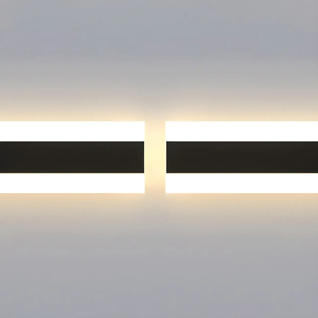 Modern Metal Black Linear LED Wall Light for Outdoor Image - 11