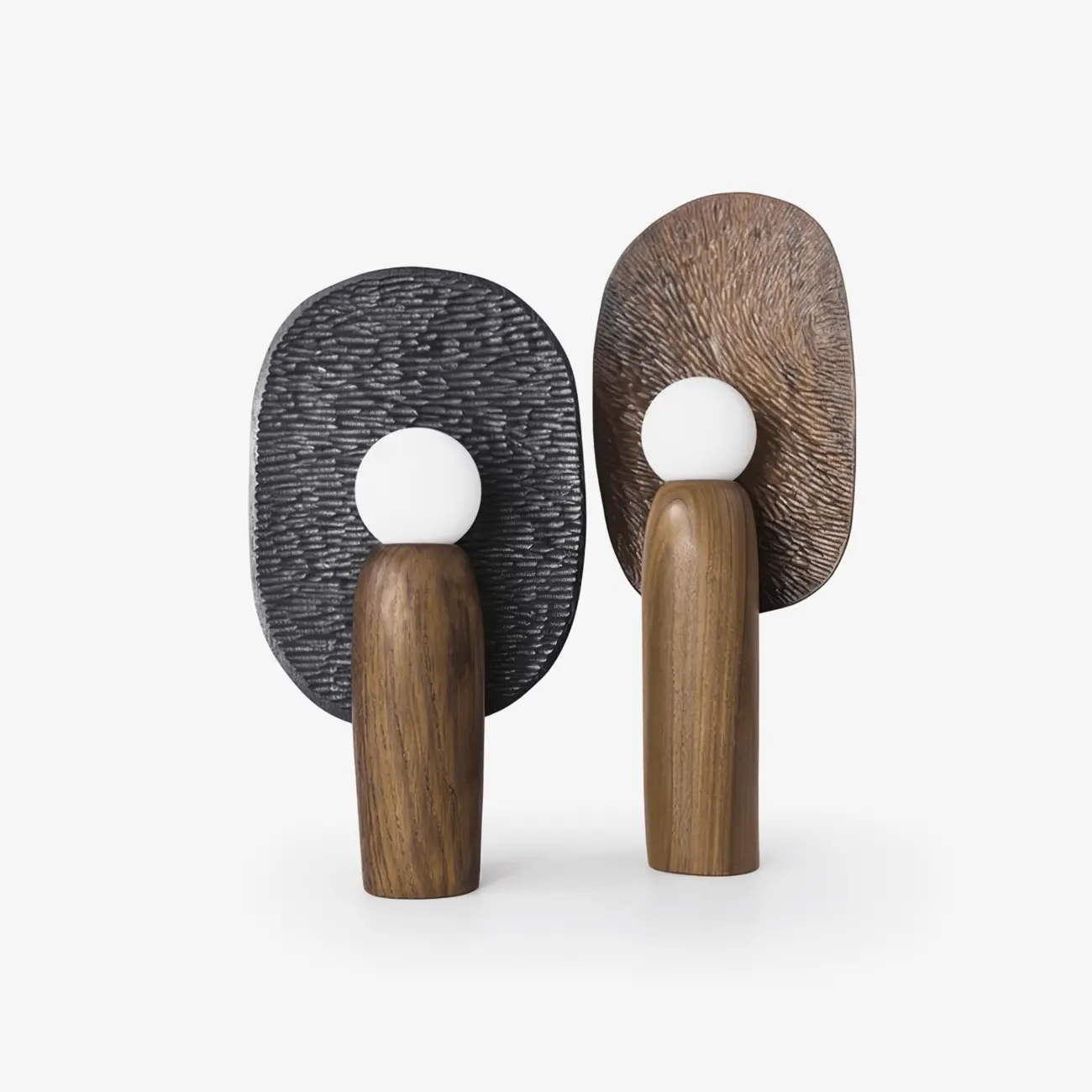 Mid Century Modern Metal Wood Table Lamp For Living Room Image - 1 | homeyfad