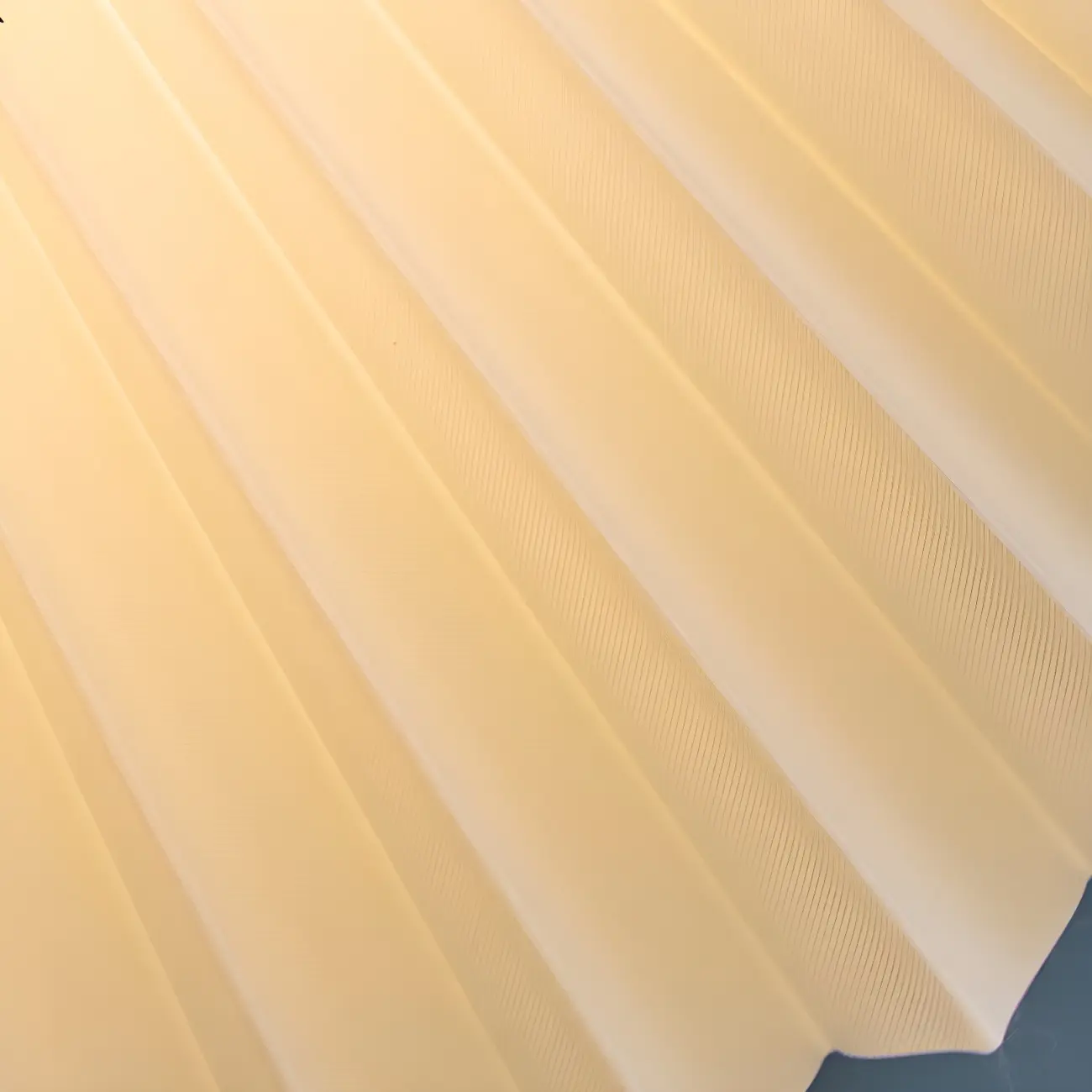 Gold Linear Metal Pleated Modern Chandelier Light | homeyfad