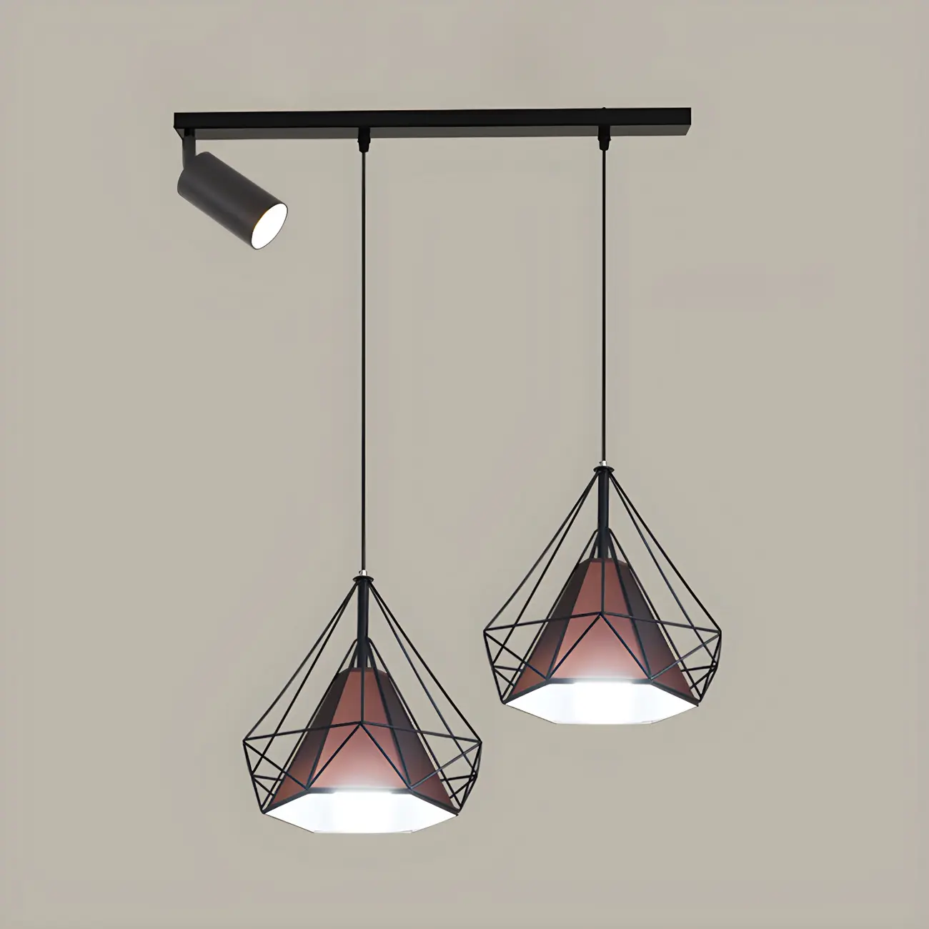 Modern Metal Cylinder Island Pendant Lights for Kitchen Image - 7 | homeyfad