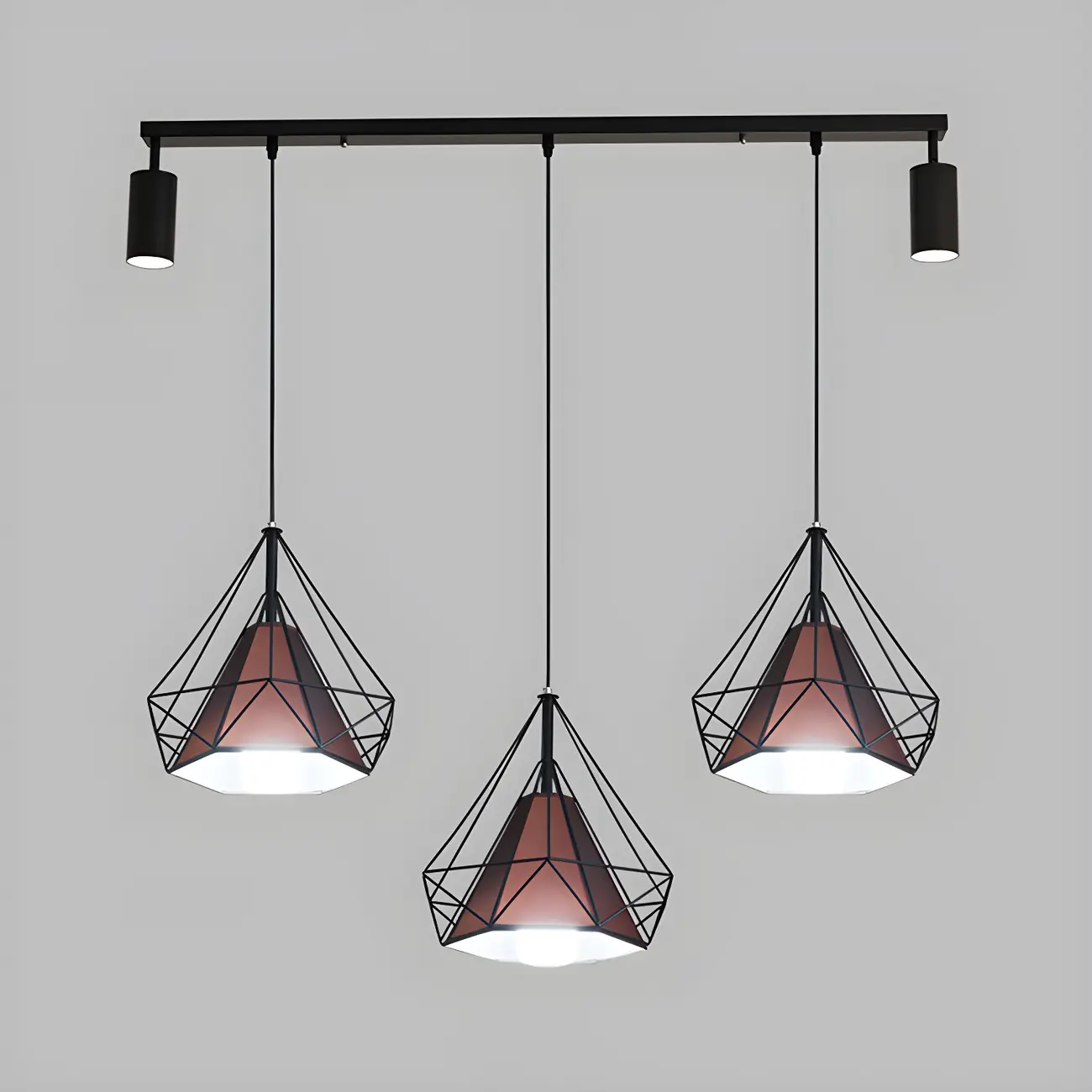 Modern Metal Cylinder Island Pendant Lights for Kitchen Image - 8 | homeyfad