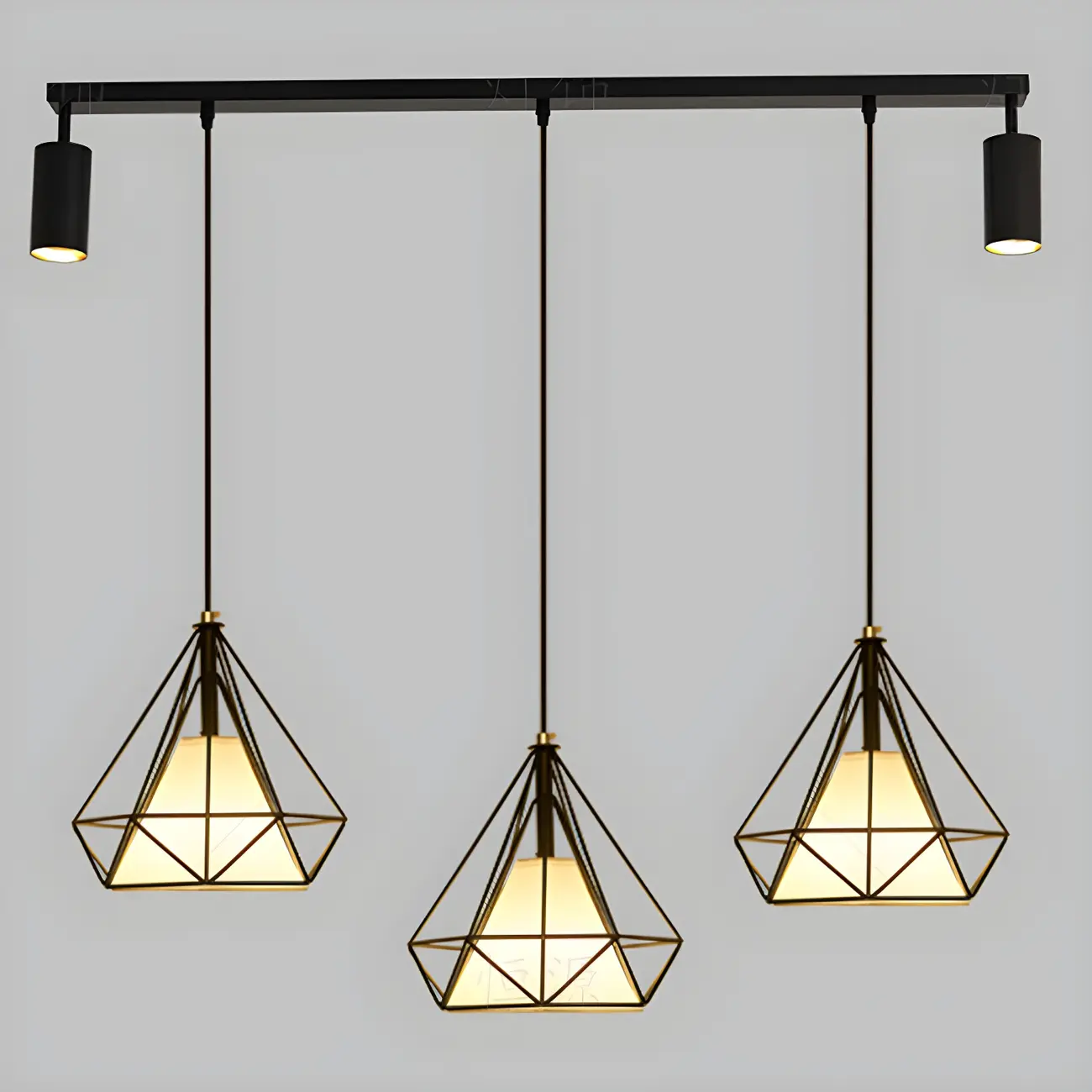 Modern Metal Cylinder Island Pendant Lights for Kitchen Image - 10 | homeyfad
