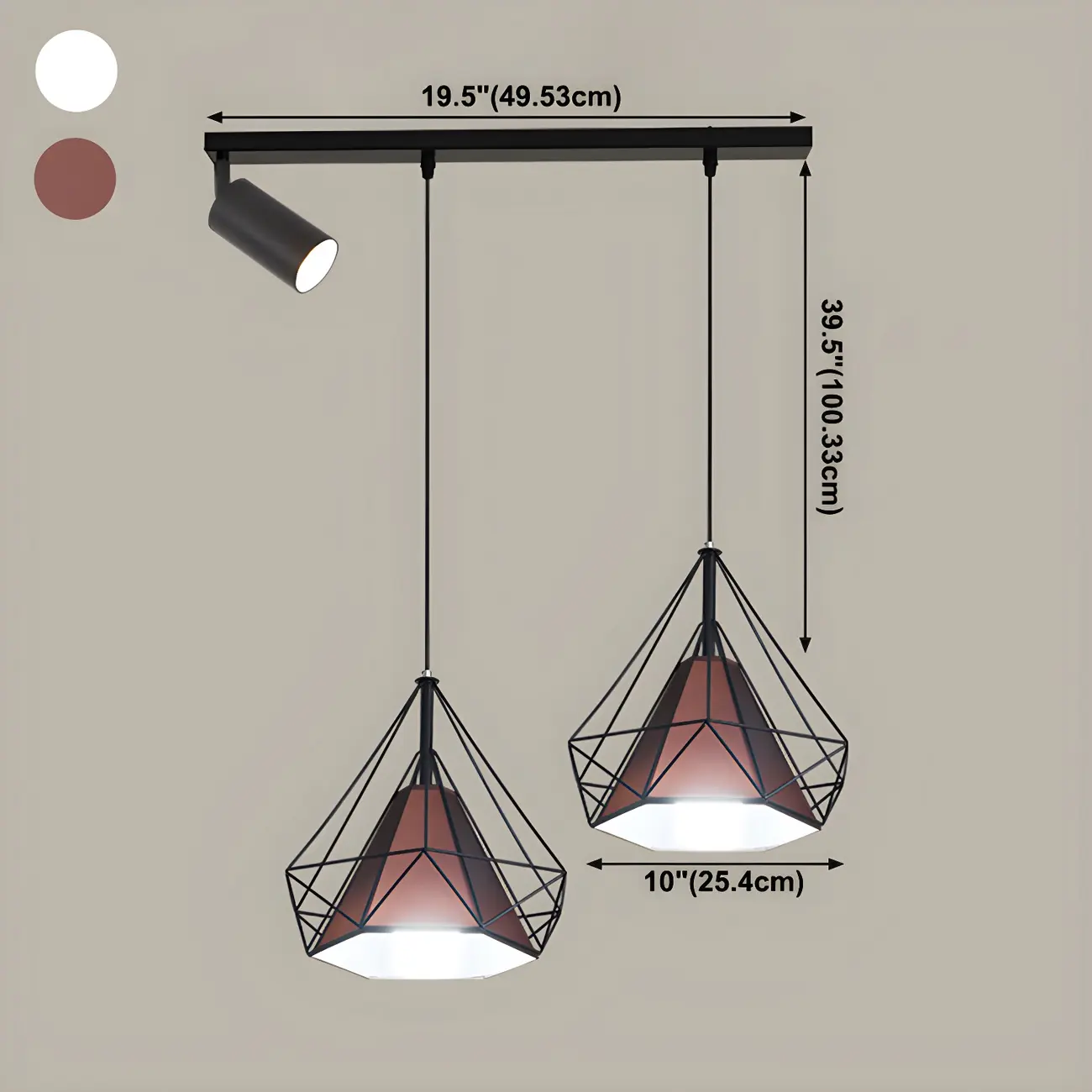 Modern Metal Cylinder Island Pendant Lights for Kitchen #size | homeyfad