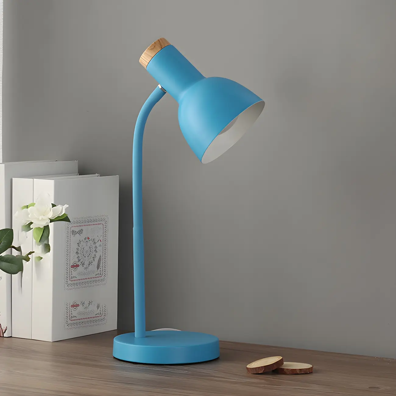 Bell Shape Metal Kids Lamp Adjustable Height for Study Room | homeyfad